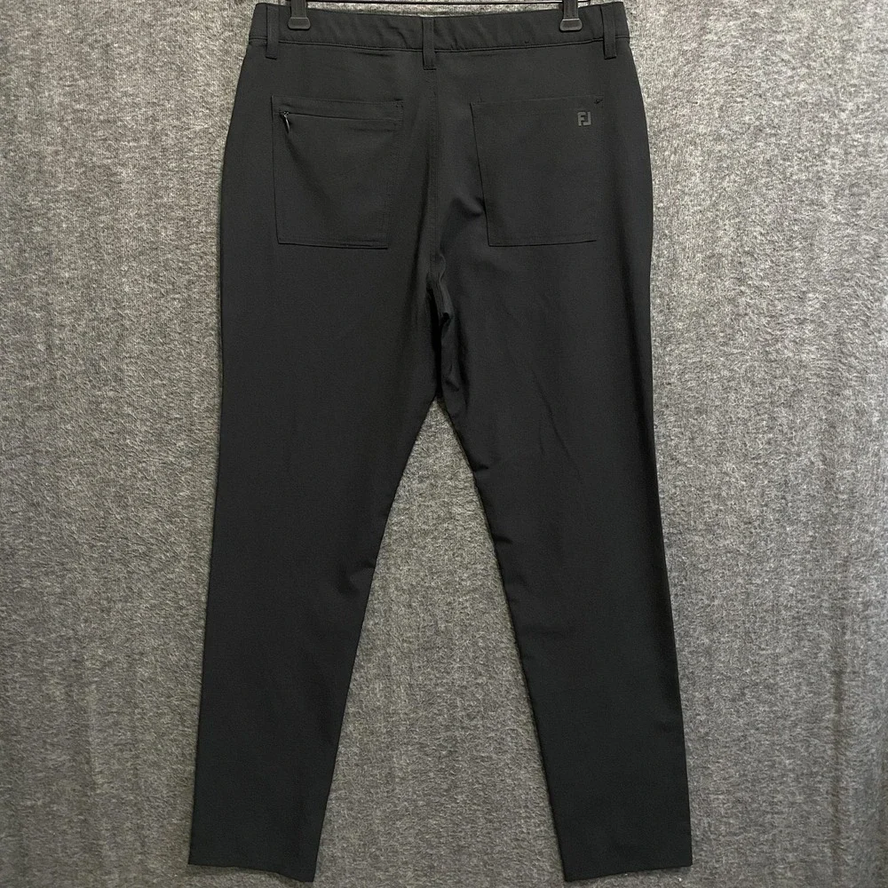 FootJoy Moxie Golf Pants Mens 32x32 Black‎ Performance Chino 5 Pocket Athletic